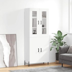 vidaXL Armário alto 69,5x34x180 cm derivados de madeira branco