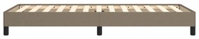 Estrutura de cama sem colchão 80x200 cm tecido cinzento