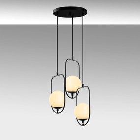 Candeeiro de Teto Skew – Preto – 55 cm x 185 cm