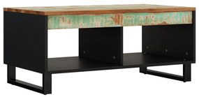 Mesa de centro 90x50x40 cm madeira recuperada maciça