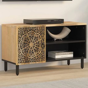 vidaXL Móvel de TV 80x31x46 cm madeira de mangueira maciça