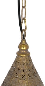 Candeeiro de suspensão oriental dourado 26 cm - Mowgli