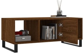 Mesa de centro 102x50x40 cm derivados madeira carvalho castanho