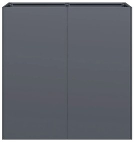 Vaso/floreira 80x40x80 cm aço laminado a frio antracite