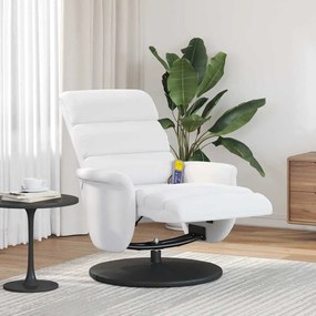 vidaXL Cadeira de Massagem Recliner Branco 71 x 98 x 106 cm