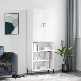 vidaXL Armário alto 69,5x34x180 cm derivados de madeira branco