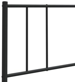 Cabeceira de cama 120 cm metal preto