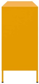 Aparador 100,5x39x79 cm aço amarelo mostarda