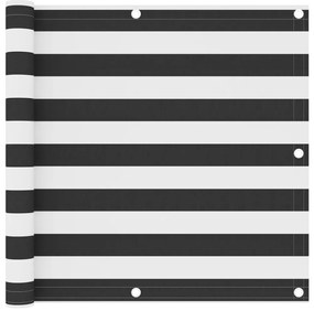 Tela de varanda 90x400 cm tecido Oxford antracite e branco