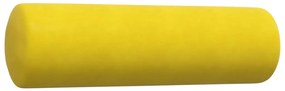 2 pcs conjunto de sofás com almofadões e rolos veludo amarelo
