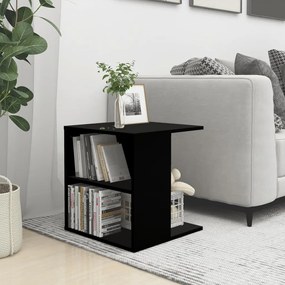 vidaXL Mesa de apoio 45x45x48 cm derivados de madeira preto