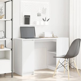 vidaXL Secretária 120x42x76 cm derivados de madeira branco