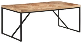 Mesa de jantar 180x90x76 cm madeira acácia maciça e mangueira