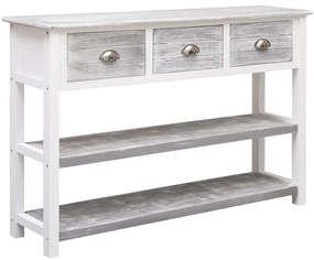 Aparador estilo antigo 115x30x76 cm madeira cinzento