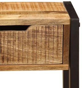Aparador com 3 gavetas 110x35x75 cm madeira de mangueira maciça