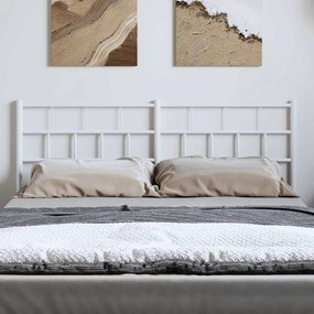 Cabeceira de cama 150 cm metal branco