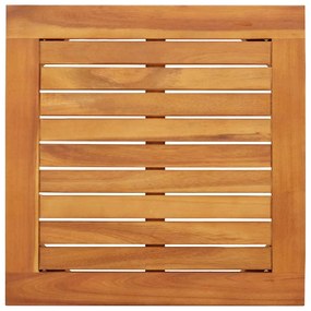Conjunto de Bistro de Jardim de 3 Peças com Almofadas em Madeira de Ac