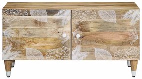 Mesa de centro 80x50x40 cm madeira de mangueira maciça