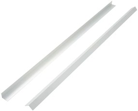 Perfis angulares p/ pavimento em alumínio 5 pcs 170 cm prateado