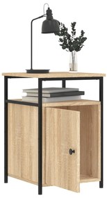 Mesa de cabeceira 40x42x60 cm derivados madeira carvalho sonoma