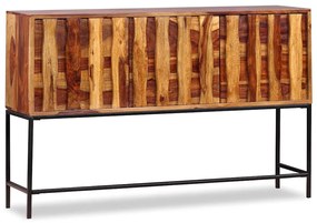 Aparador em madeira de acácia maciça 120x30x80 cm