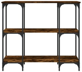 Mesa consola 102x35x90 cm derivados de madeira carvalho fumado