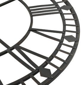 Relógio de parede vintage c/ movimento quartzo metal 60 cm XXL