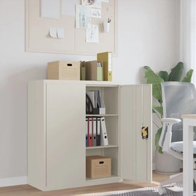 vidaXL Arquivador 90x40x105 cm aço branco
