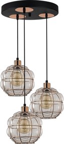 Candeeiro de Teto Safderun – Cobre – Diâmetro 47 cm, Altura 112 cm