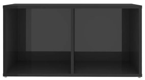 Móveis de TV 2 pcs 72x35x36,5 cm contraplacado cinza brilhante