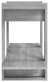 Estante 100x30x51 cm madeira processada cor sonoma cinza
