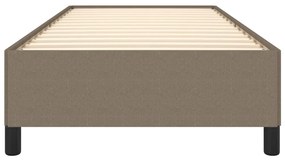 Estrutura cama sem colchão 100x200 cm tecido cinza-acastanhado