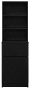 Mesa de cabeceira 39x35x125 cm derivados de madeira preto