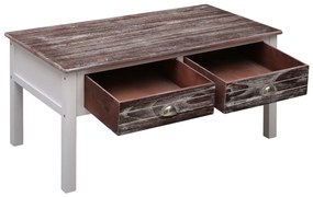 Mesa de centro 100x50x45 cm madeira castanho