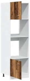 Armário micro-ondas “Lyon” 60x57x207cm madeira velha