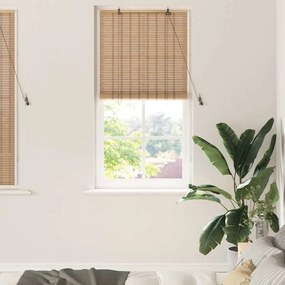 vidaXL Persianas e Sombras para Janela Marrom Claro 80 x 160 cm Bambu