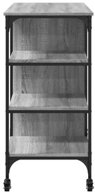 Carrinho de cozinha 100x45x89,5 cm deriv. madeira cinza sonoma