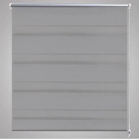 Estore de rolo 80 x 175 cm, linhas de zebra / Cinza