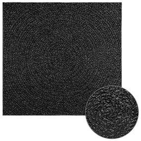 Tapete ZIZUR antracite 120x120 cm aspeto juta interior exterior
