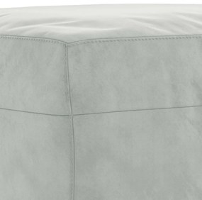 4 pcs conjunto de sofás com almofadas veludo cinzento-claro