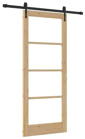 Porta de Correr vidaXL com Conjunto de Hardware 'ORKDAL'83x202 cm