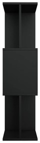 Estante/divisória 80x24x96 cm derivados de madeira preto