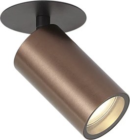 Foco embutido moderno bronze escuro GU10 50mm IP44 - Chels