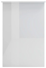 Secretária 100x50x76 cm contraplacado branco brilhante