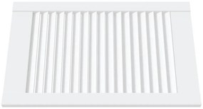 Portas de armário 2 pcs design de persiana pinho maciço branco
