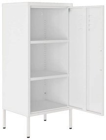 Armário de arrumação aço 42,5x35x101,5 cm branco