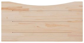 Tampo de secretária 110x55x2,5 cm pinho maciço branco