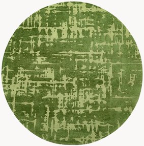 Tapete redondo lavável em jacquard para interior e exterior Baobab