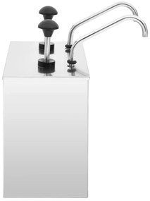 Dispensador de molhos aço inoxidável 2 x 3,5 L