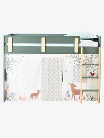 Oferta do IVA - Tenda reversível de cama, tema Floresta Encantada branco medio liso com motivo